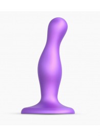 Фиолетовая насадка Strap-On-Me Dildo Plug Curvy size S - Strap-on-me - купить с доставкой в Волжском