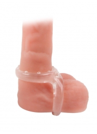 Прозрачное двойное эрекционное кольцо - Sex Expert - в Волжском купить с доставкой