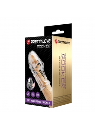 Прозрачная насадка на пенис Booker - 8 см. - Baile - в Волжском купить с доставкой