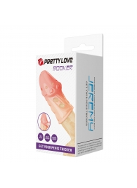 Телесная насадка на пенис Booker - 8 см. - Baile - в Волжском купить с доставкой