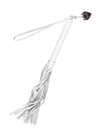 Белая кожаная плеть - 50 см. - Pecado - купить с доставкой в Волжском