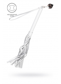 Белая кожаная плеть - 50 см. - Pecado - купить с доставкой в Волжском