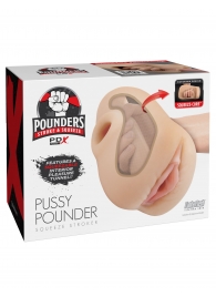 Телесный мастурбатор-вагина Pussy Pounder Squeeze Stroker - Pipedream - в Волжском купить с доставкой