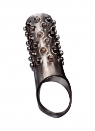 Дымчатая насадка на пенис с выпуклостями - 12 см. - Sex Expert - в Волжском купить с доставкой