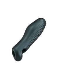 Серая силиконовая насадка на пенис с подхватом Manwan Ryzer - Manwan - в Волжском купить с доставкой