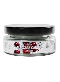 Массажная свеча «Спелая вишня» - 50 мл. - SGAN - купить с доставкой в Волжском