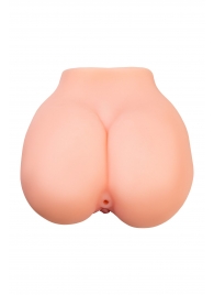 Реалистичный мастурбатор в форме попки с 2 любовными входами - No Name - в Волжском купить с доставкой