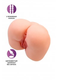 Реалистичный мастурбатор-попка с 2 любовными входами - No Name - в Волжском купить с доставкой