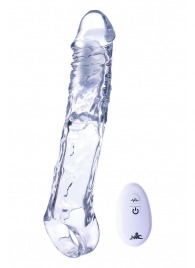 Прозрачная насадка-удлинитель Length Enhancer With Bullet с подхватом - 22,3 см. - NMC - в Волжском купить с доставкой