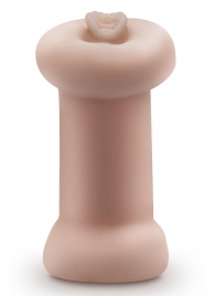 Телесный люминесцентный двусторонний мастурбатор Tasha - Blush Novelties - в Волжском купить с доставкой