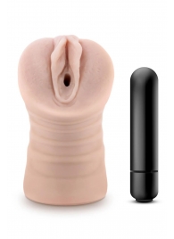 Телесный мастурбатор-вагина Ayumi с вибрацией - Blush Novelties - в Волжском купить с доставкой