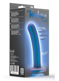 Синяя насадка с гладкой поверхностью Surrender 5.75 Inch Intermediate Pegging Dildo - 14,6 см. - Blush Novelties - купить с доставкой в Волжском