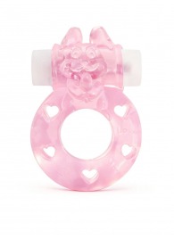 Розовое эрекционное виброкольцо в форме зайчика - 1137 - в Волжском купить с доставкой
