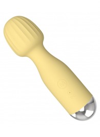 Желтый мини-вибратор с шаровидной головкой - Boys of Toys