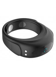 Черное эрекционное виброкольцо на ремешках - Boys of Toys - в Волжском купить с доставкой