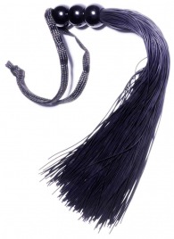 Черная силиконовая плетка - 25,4 см. - Boys of Toys - купить с доставкой в Волжском