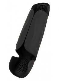 Черный вибромастурбатор с трехточечной стимуляцией Penis Trainer with 3 Point Stimulation - Orion - в Волжском купить с доставкой