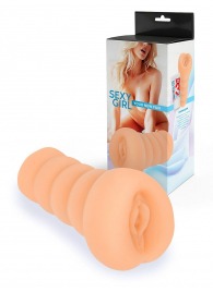Телесный мастурбатор в виде вагины с узким входом - Sexy Girl - в Волжском купить с доставкой