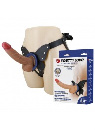 Поясной страпон Wells: трусики в форме бабочки и фаллоимитатор-насадка - Baile - купить с доставкой в Волжском