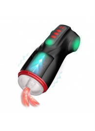 Интерактивный мастурбатор Raven с вакуумом, вибрацией и подсветкой - Shots Media BV - в Волжском купить с доставкой