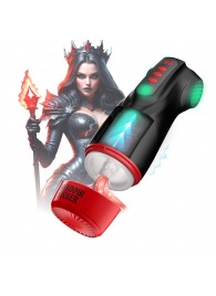 Интерактивный мастурбатор Raven с вакуумом, вибрацией и подсветкой - Shots Media BV - в Волжском купить с доставкой