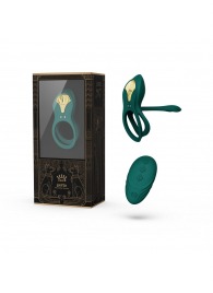 Зеленое эрекционное виброкольцо Bayek с пультом ДУ - Zalo - в Волжском купить с доставкой