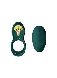 Зеленое эрекционное виброкольцо Bayek с пультом ДУ - Zalo - в Волжском купить с доставкой