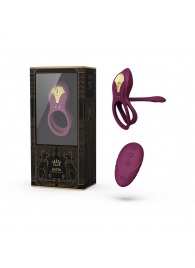 Фиолетовое эрекционное виброкольцо Bayek с пультом ДУ - Zalo - в Волжском купить с доставкой