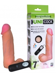 Фаллическая насадка Харнесс UNICOCK 7  с вибрацией - 19 см. - LOVETOY (А-Полимер) - купить с доставкой в Волжском