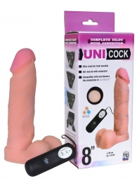 Фаллическая насадка Харнесс UNICOCK 8  с вибрацией - 20 см. - LOVETOY (А-Полимер) - купить с доставкой в Волжском