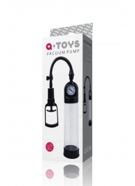 Чёрная вакуумная помпа A-toys с манометром и прозрачной колбой - A-toys - в Волжском купить с доставкой