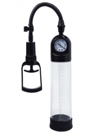 Чёрная вакуумная помпа A-toys с манометром и прозрачной колбой - A-toys - в Волжском купить с доставкой