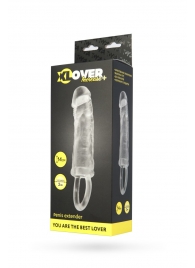 Прозрачная насадка с петлёй для фиксации - 14 см. - ToyFa - в Волжском купить с доставкой