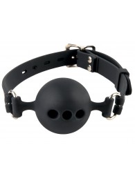 Силиконовый кляп-шар с отверстиями для дыхания Silicone Breathable Ball Gag Small - Pipedream - купить с доставкой в Волжском