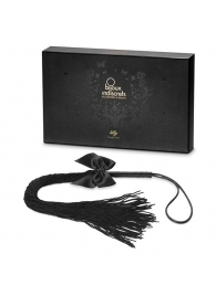 Чёрная плётка Lilly Whip Bijoux - Bijoux Indiscrets - купить с доставкой в Волжском