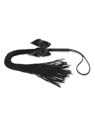 Чёрная плётка Lilly Whip Bijoux - Bijoux Indiscrets - купить с доставкой в Волжском