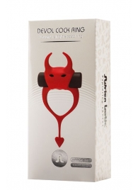 Красное эрекционное кольцо в форме дьяволенка DEVOL COCKRING - Adrien Lastic - в Волжском купить с доставкой