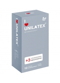 Презервативы с точками Unilatex Dotted - 12 шт. + 3 шт. в подарок - Unilatex - купить с доставкой в Волжском