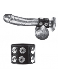 Ремень на член и мошонку 1.5  Cock Ring With Ball Strap - BlueLine - купить с доставкой в Волжском