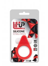 Красное эрекционное кольцо LIT-UP SILICONE STIMU RING 1 RED - Dream Toys - в Волжском купить с доставкой