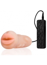 Мастурбатор-ротик с вибрацией REALSTUFF VIBRATING MASTURBATOR MOUTH - Dream Toys - в Волжском купить с доставкой