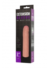 Насадка-удлинитель Extension sleeve телесного цвета - 18,5 см. - Sitabella - в Волжском купить с доставкой