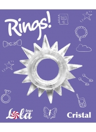 Прозрачное эрекционное кольцо Rings Cristal - Lola Games - в Волжском купить с доставкой