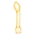 Золостистый стеклянный стимулятор простаты, 17 см. - Glas - в Волжском купить с доставкой