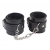 Черные оковы на ноги Obey Me Leather Ankle Cuffs - Chisa - купить с доставкой в Волжском
