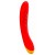 Красный изогнутый вибромассажер Romp Hype G-Spot - 21 см. - ROMP