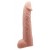 Телесная реалистичная насадка-удлинитель на пенис - 21 см. - Baile - в Волжском купить с доставкой