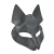 Серая маска Wolf с клепками - Sitabella - купить с доставкой в Волжском