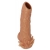 Телесная насадка с усиками и открытой головкой Nude Sleeve L - 14 см. - KOKOS - в Волжском купить с доставкой