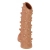 Телесная насадка с шипами и открытой головкой Nude Sleeve L - 14 см. - KOKOS - в Волжском купить с доставкой
